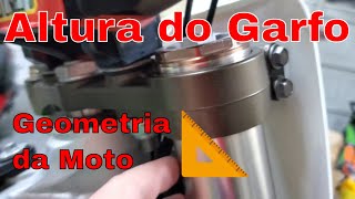 Ajuste da Altura do Garfo e Geometria da Moto