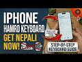 how to use hamro keyboard in iphone
