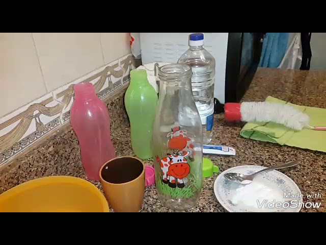 تنظيف الزجاجات والعلب البلاستيك وتعقيمهم بطرق جديدة - YouTube