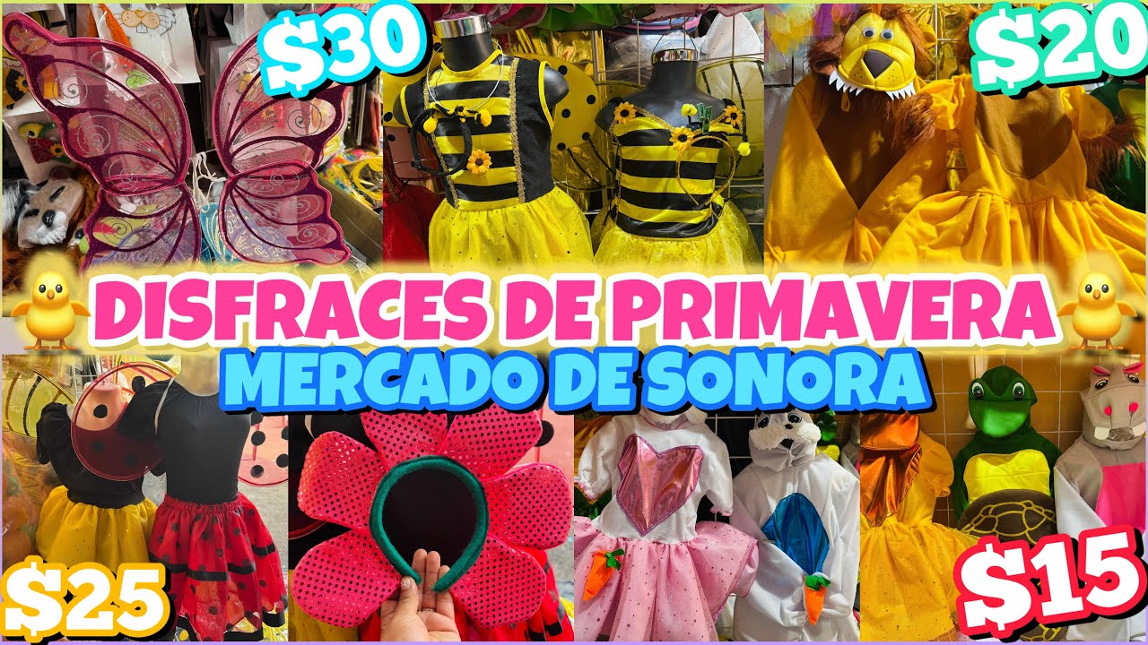 🦁DISFRACES de PRIMAVERA para NIÑOS ¡DESDE $15 PESOS!😱 / INICA TU NEGOCIO / MERCADO SONORA CDMX