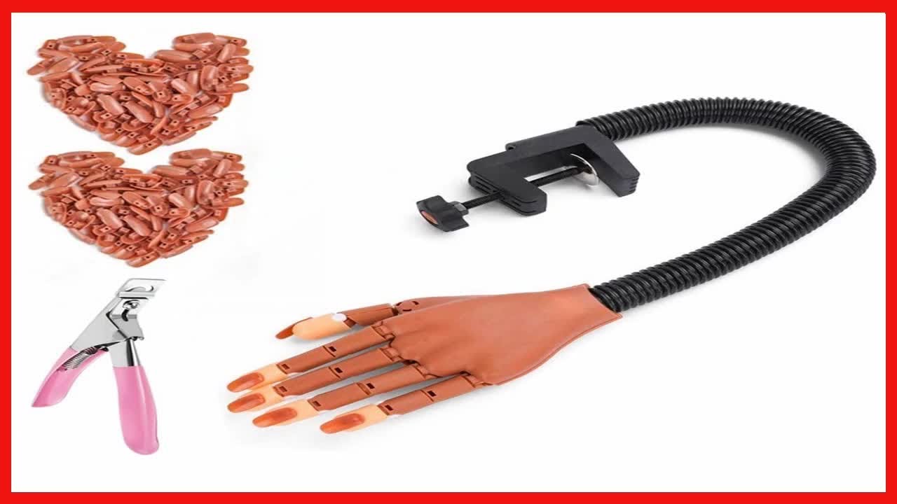 Great product -  Nail Trainning Practice Hand with 200 PCS Nails - Nail Display Manicure Supply - Fl