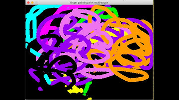 finger painting multi touch with pygame 2