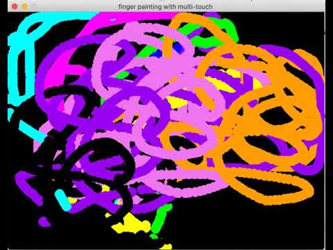 finger painting multi touch with pygame 2