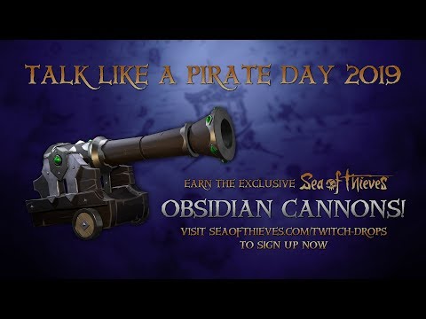 Video: Sea Of Thieves Ger Bort Obsidian Cannon-kosmetika För Talk Like A Pirate Day