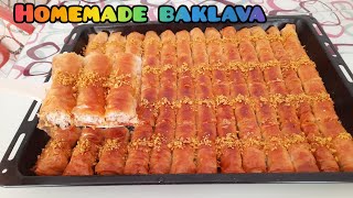 Turkish baklava recipe | Baklava rolls| Baklava tarifi |walnut baklava recipe|baklava rolls recipe