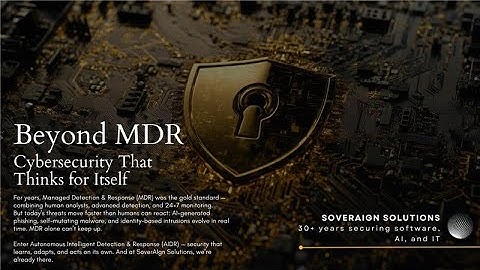 Beyond MDR: Meet AIDR — Cybersecurity That Thinks for Itself