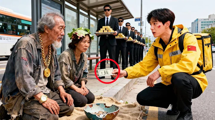 Tycoon poses as beggar to test his courier son;Unexpectedly he donate his last dollar—fate turns！