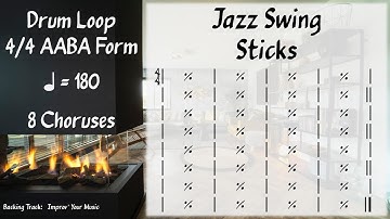Jazz Swing Sticks (180 BPM), Drum Loop