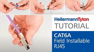 CAT6A Field Installable RJ45 Plug - MPTL - Installation Video