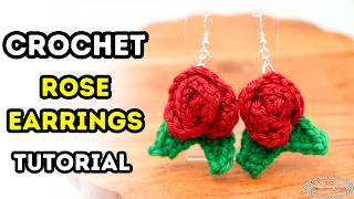 How to Crochet Rose Earrings - Part 1 of the Jewelry Mystery CAL + PRIZES!