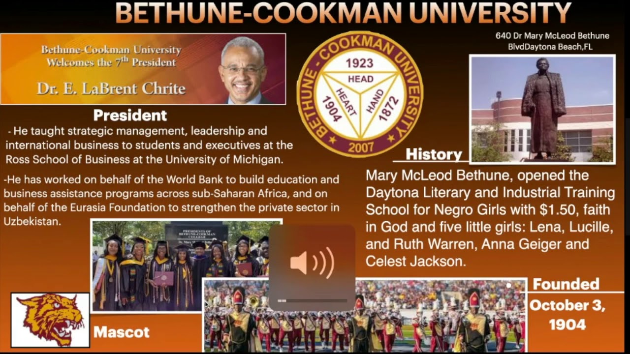 HBCU Presidents Tour 2021 BethuneCookman University Dr. E. LaBrent