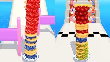 Pancake Run 🍇🍞 Android & iOS Gameplay - NEW UPDATE | Satisfying GamePlay