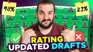 RATING YOUR UPDATED FPL DRAFTS | Fantasy Premier League Tips 2023/24