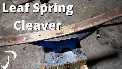 Making A Razor Sharp Cleaver From Leaf Spring