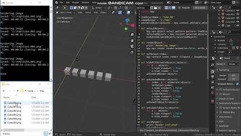Blender python - multi object render