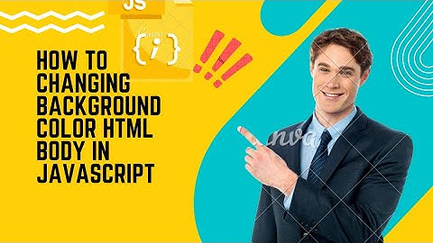 How to change background color in html body in javascript? #howtomake #youtuber #javascript  #html