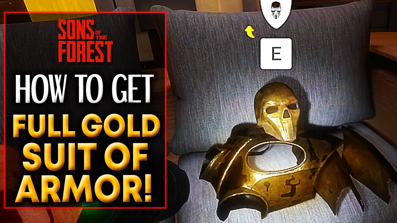 Sons of the Forest Golden Armor  How to get and use Golden Armor