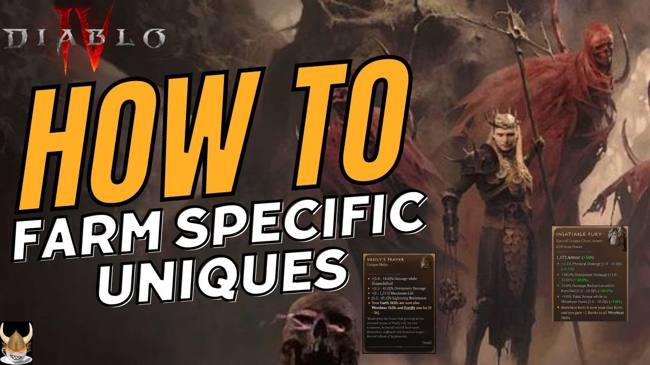Diablo 4 How to Spot Farm Specific Uniques ~BEST WAY TO INCREASE YOUR