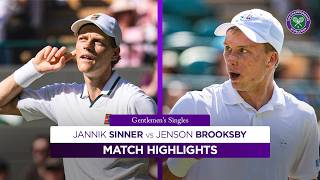 Sinner in control | Jannik Sinner v Jenson Brooksby | Highlights | Wimbledon 2026