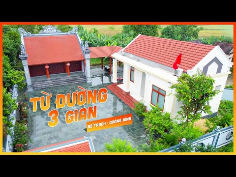 Mẫu Từ Đường 3 Gian Đẹp Trang Nghiêm Gần Gũi Của Dòng Họ Nguyễn Văn Chi 3 Tại Bố Trạch, Quảng Bình