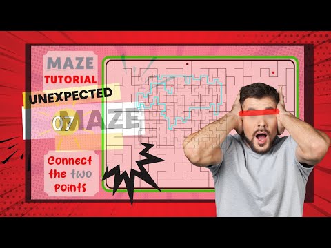 Maze Solution Level 2 (Connect the Two Points Challenge) | Brain Puzzles & Mazes | Maze Tutorial