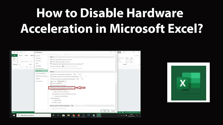 How to Disable Hardware Acceleration in Microsoft Excel?
