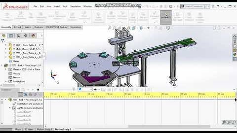 Solidworks Animation Tutorial - How to Animate Pick n Place, Conveyor,& Turn Table (Video 14 of 15)