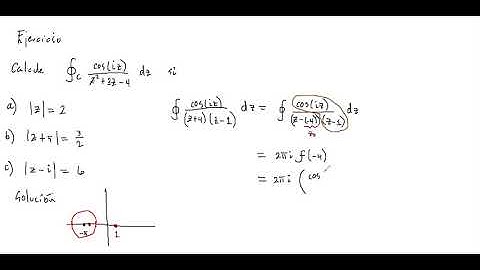 Ejercicio sobre la Primera Fórmula Integral de Cauchy - Variable Compleja