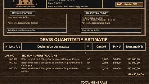 ARCHICAD Cost Estimate + Description BIM 5D