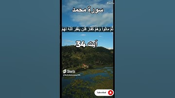 Surah Muhammad - سورة محمد Ayat No:34 Whastapp Status With translation #shortvideo