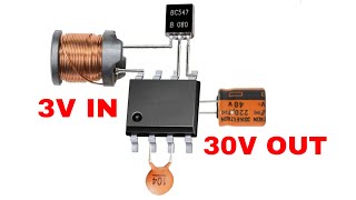 3V In 30V Out..How To Make Boost Converter At Home