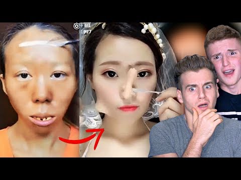 VIRAL ASIAN MAKE UP TRANSFORMATION TUTORIAL