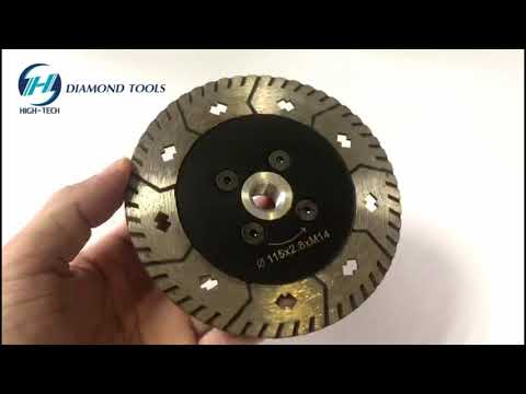 HIGH TECH Granite Diamond Cutting Grinding Flange Saw Blade 