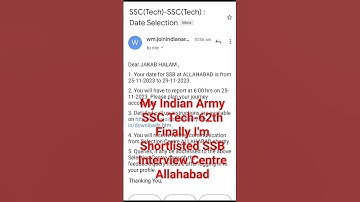 My Indian Army SSC Tech-62th Finally I