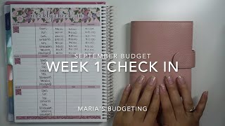 Week 1 Check In | September 2021 Budget | Inconsistent Income | College Student | 22 Year Old