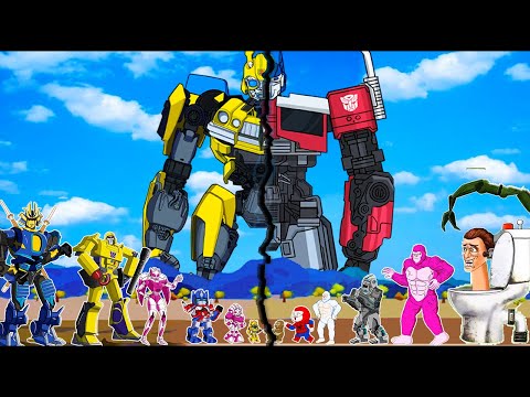 TRANSFORMERS CARTOON NETWORK: Rescue Station | Bumblebee, Optimus Prime, Kong Skar King, Mom Acree