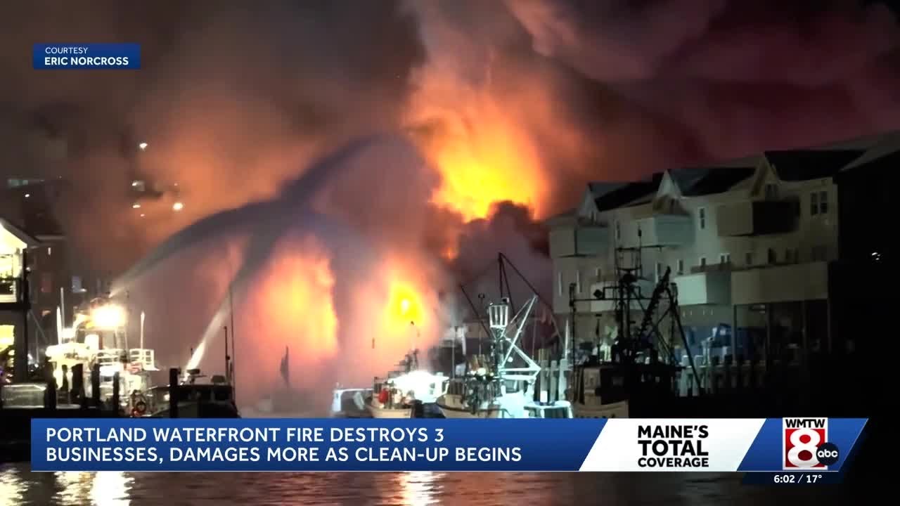 Investigation into Custom House Wharf fire in Portland - YouTube