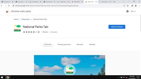 National Parks Tab browser-hijacking extension removal.