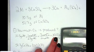 Honors Chemistry Video 7.7 Limiting and Excess Reagents