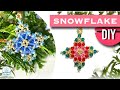 Crystal Beaded Snowflake Ornament Tutorial