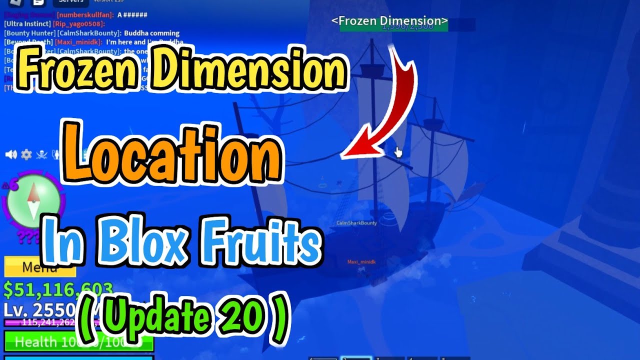 Where Is Frozen Dimension In Blox Fruits Update 20? - GINX TV