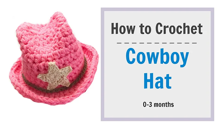 Adorable Crochet Cowboy Hat for Newborn Babies