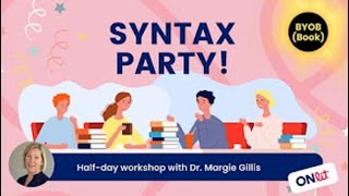 Part 3: Assessing Syntax