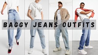 HOW TO STYLE BAGGY JEANS | Baggy Pants Outfits Men | Men's Fashion 2022 | Baggy  Pants - YouTube