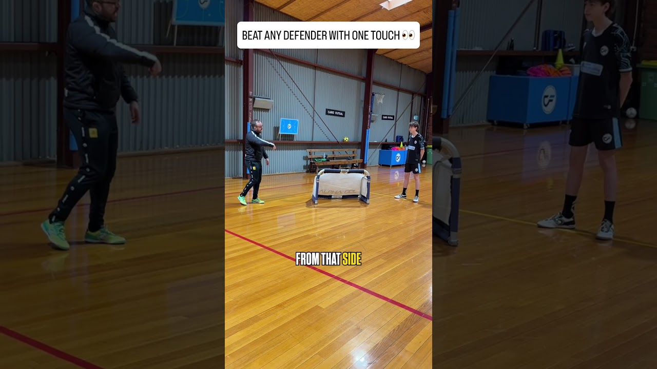 DRILL TO BEAT ANY DEFENDER IN FUTSAL WITH ONE TOUCH 👀