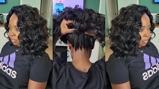 KIMA OCEAN WAVE CROCHET BOB | How To Stop Crochet Hair From Slipping