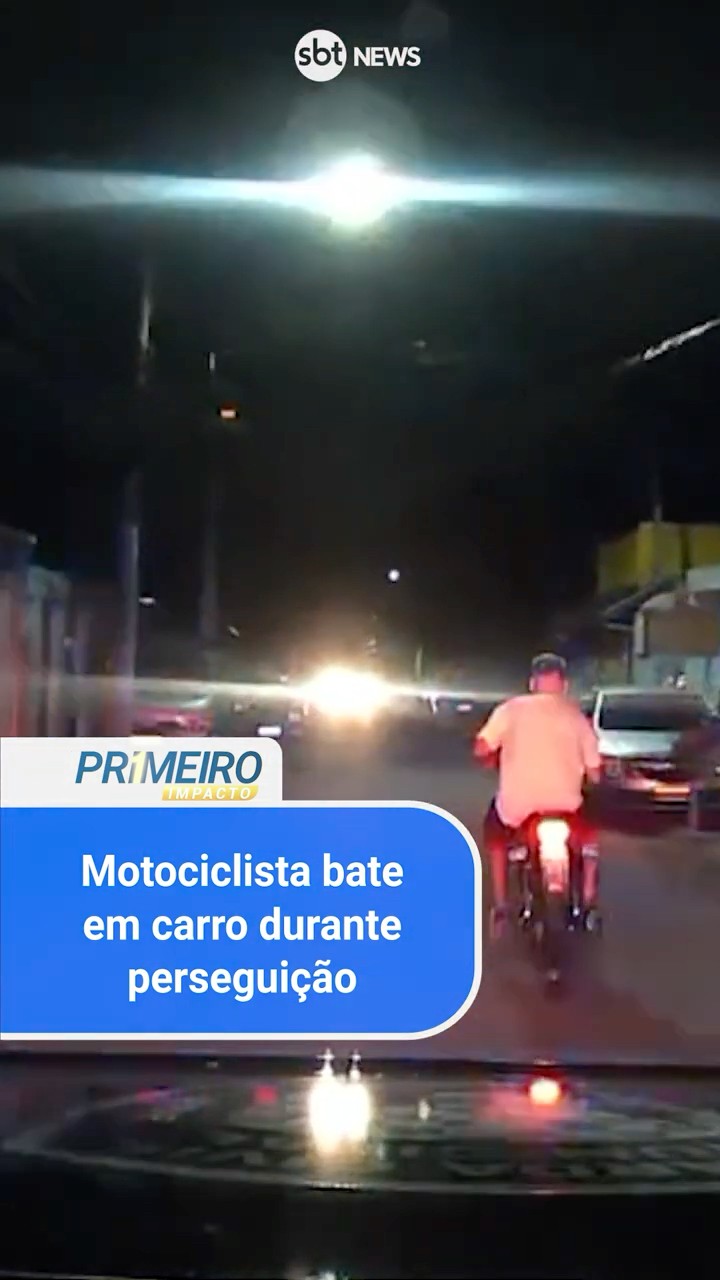 Motociclista bate em carro durante perseguição no interior de SP
