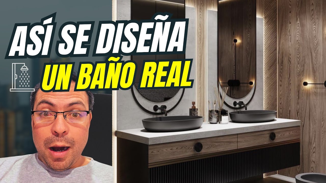 Cómo diseñar un baño real y moderno con SketchUp y D5 Render | Tutorial completo