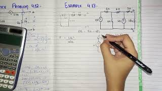Maximum power transfer theorem || Example 4.13, Practice Problem 4.13.