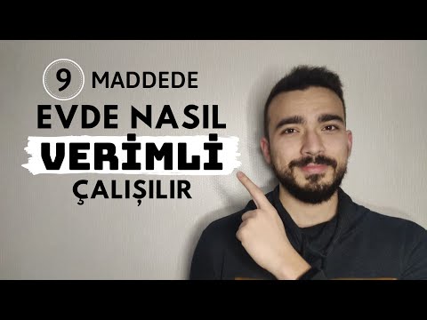 TAVSİYE: EVDE NASIL VERİMLİ DERS ÇALIŞILIR ? TIP ÖĞRENCİSİNDEN TAKTİKLER